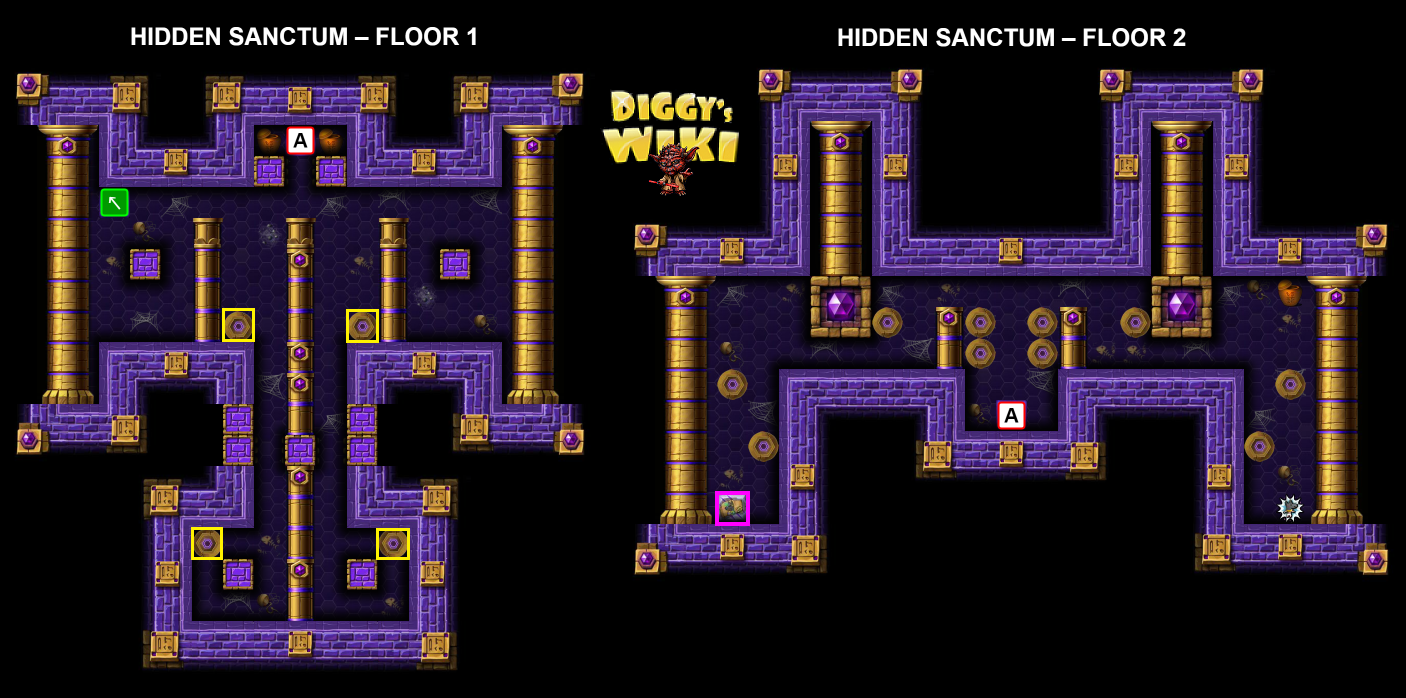 Hidden Sanctum Diggy's Adventure Diggy's Guide